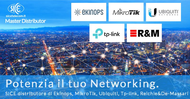 Networking: SICE distributore di Ekinops