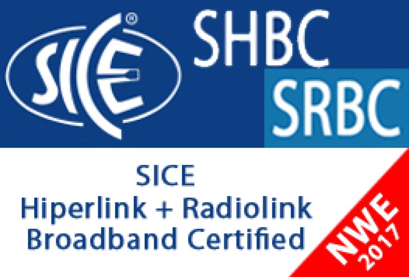 Corso "SICE Hiperlink Broadband Certified (SHBC)" e "SICE Radiolink Backhaul Certified (SRBC)" 22-23 Maggio 2017 c/o NWE