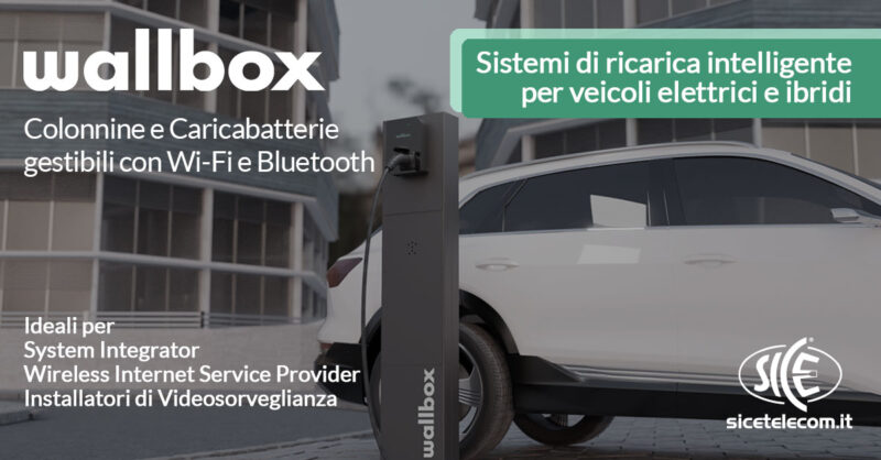 Wallbox sistemi di ricarica per veicoli elettrici