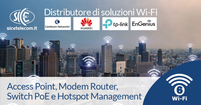 SICE-distributore-access-point-modem-router-switch-per-WiFi-6-e-Hotspot