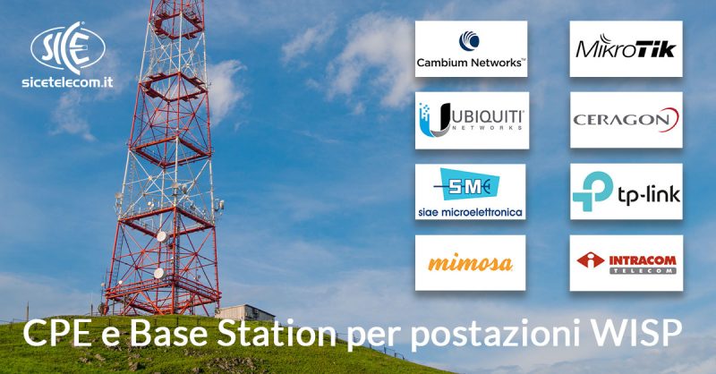 SICE distributore CPE e base station per wisp