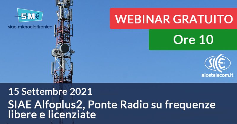 webinar SIAE - SICE Telecomunicazioni