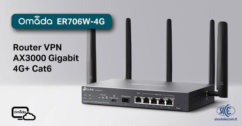 TP-Link Router VPN ER706W-4G - SICE distributore