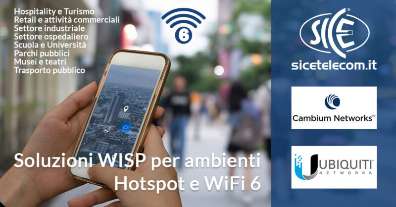 SICE distributore access point Hotspot e WiFi