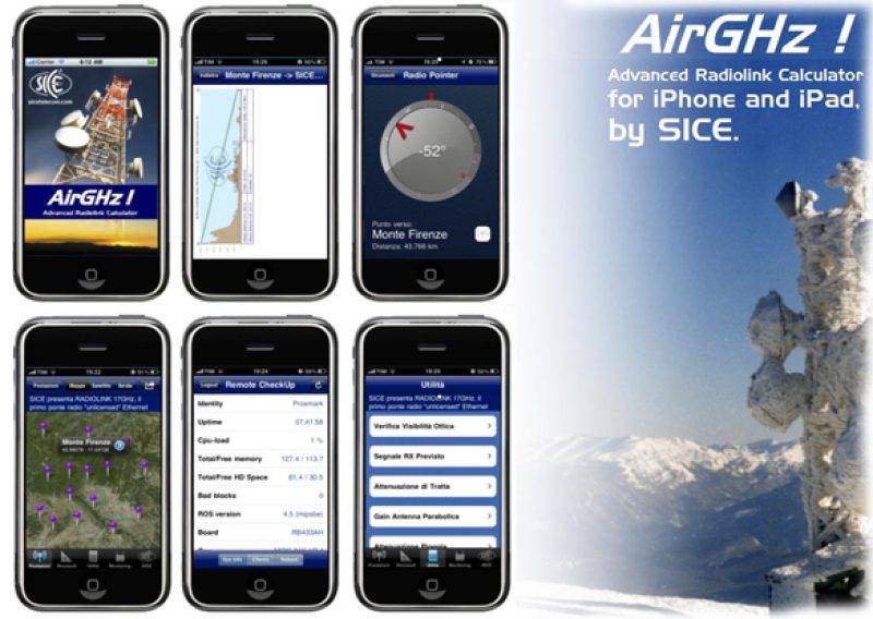 SICE ha realizzato AirGHz: il rivoluzionario App Gratuito
