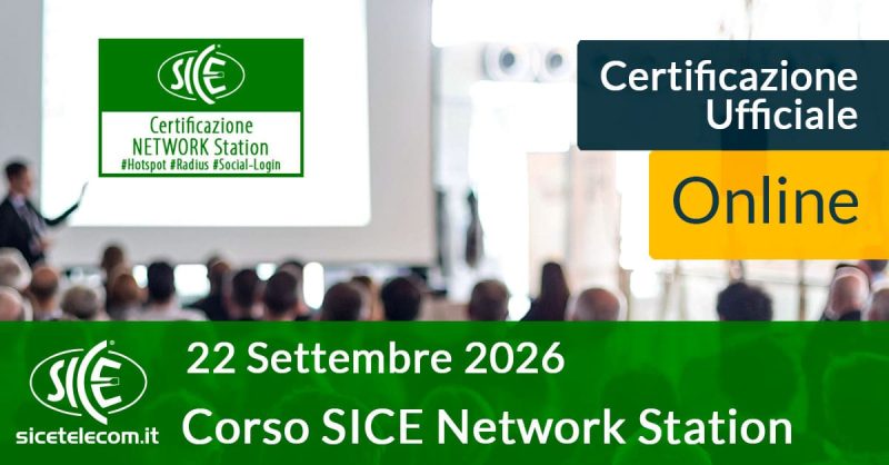 corso SICE Network Station 22 settembre 2026