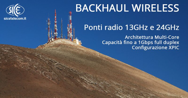 ponti-radio-13GHz-e-24GHz SICE ponti radio 13GHz e 24FGHz backhaul wirleless