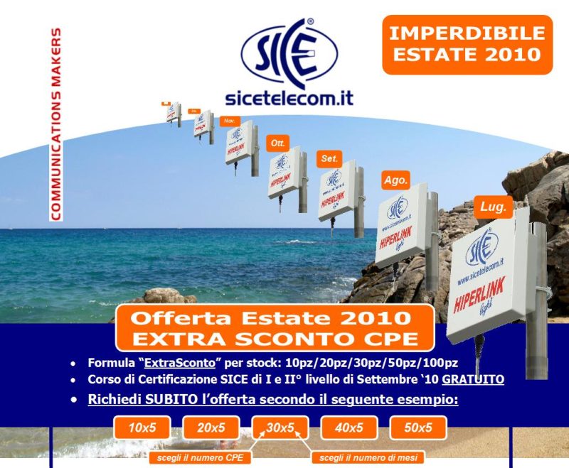 Promo CPE Estate '10: risparmia soldi
