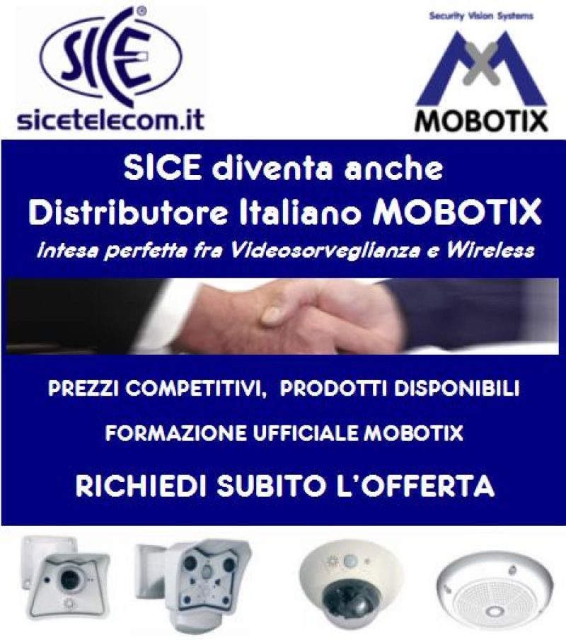SICE diventa anche Distributore Italiano Mobotix