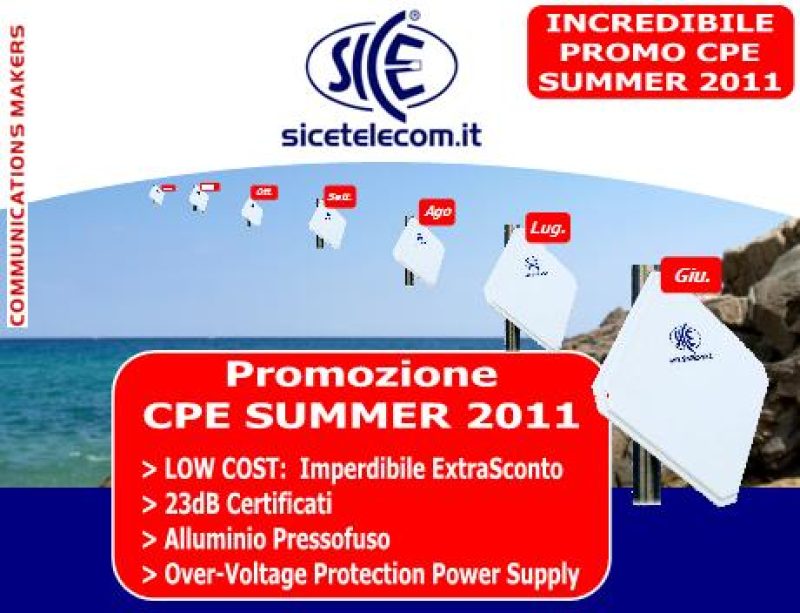 Imperdibile Promozione CPE SUMMER 2011: risparmia soldi