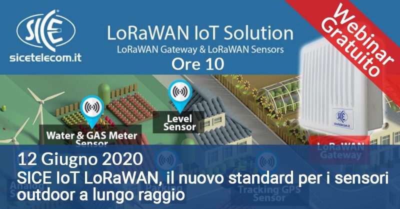 Webinar SICE IoT LoRaWAN Giugno