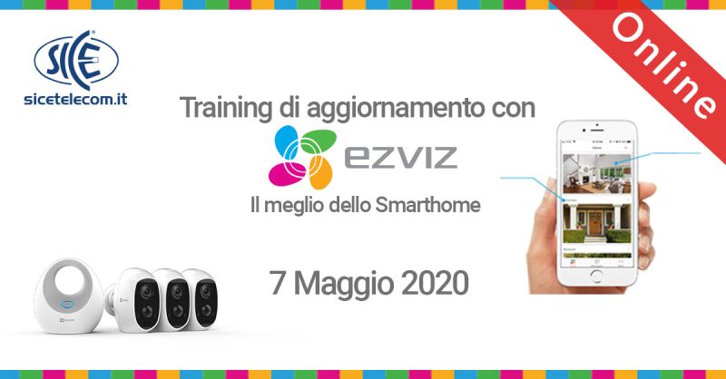 SICE webinar gratuito Ezviz 7 maggio