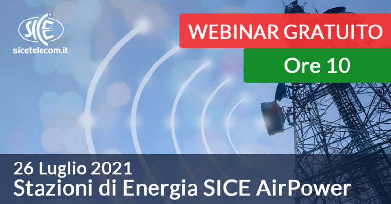 Webinar Stazioni di energia SICE AirPower 26 luglio 2021