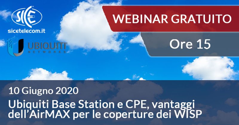 webinar ubiquiti 10 giugno SICE