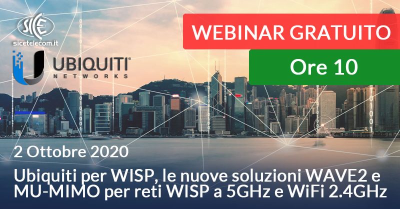webinar ubiquiti SICE 2 ottobre 2020
