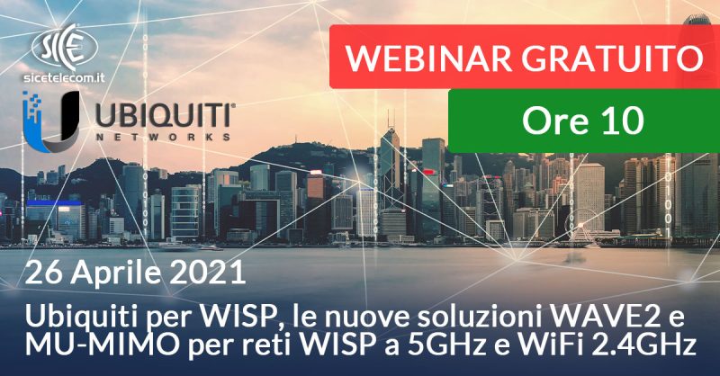webinar Ubiquiti 26 aprile 2021