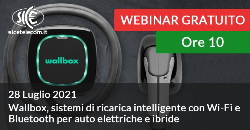 SICE webinar Wallbox 28 luglio 2021